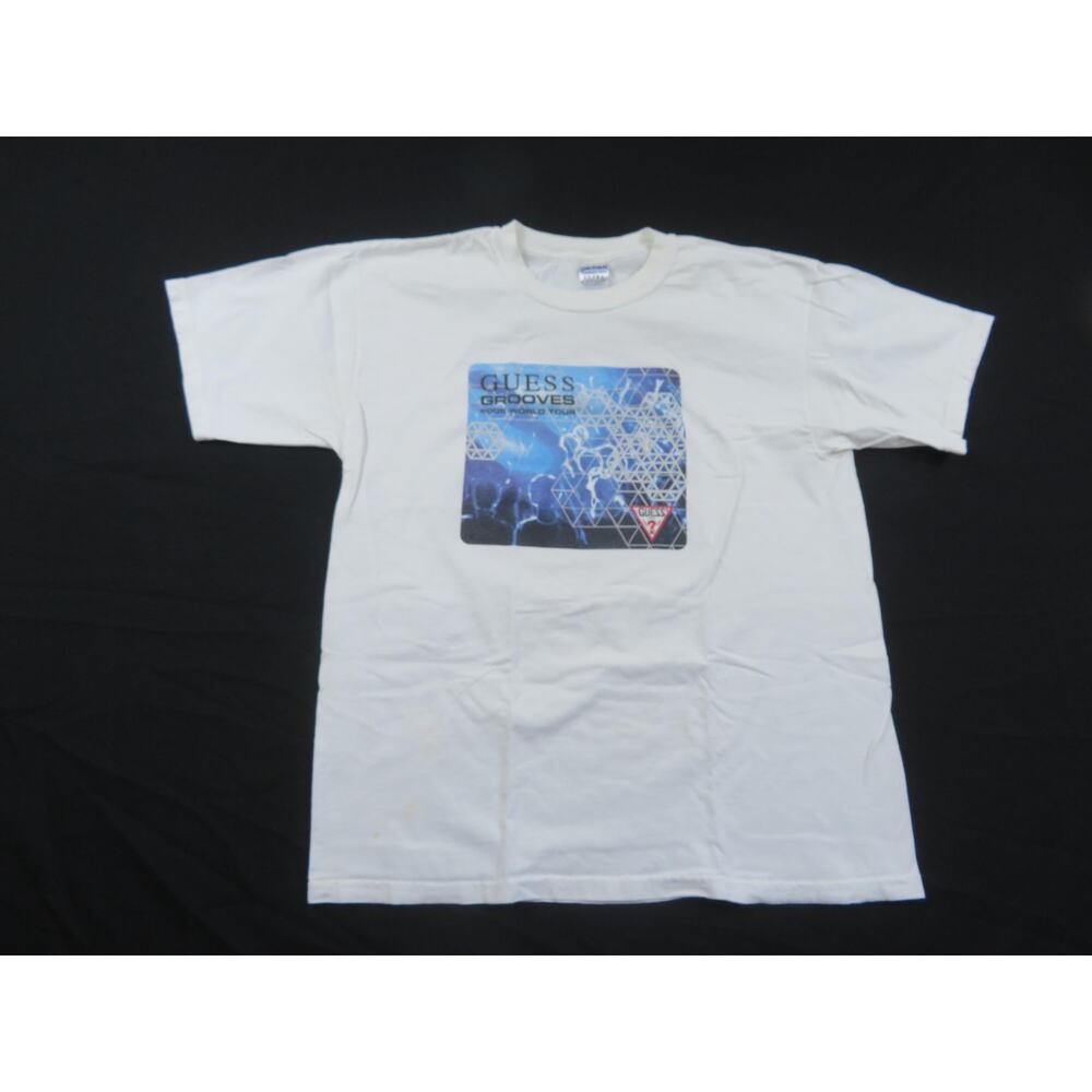 Guess Grooves 2005 Tour T-shirt, Double Sided, White Sz L